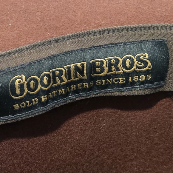 Goorin Bros Wide Brim Burgundy Wool Fedora Hat Large Leather Band Classy Classic - Picture 13 of 16